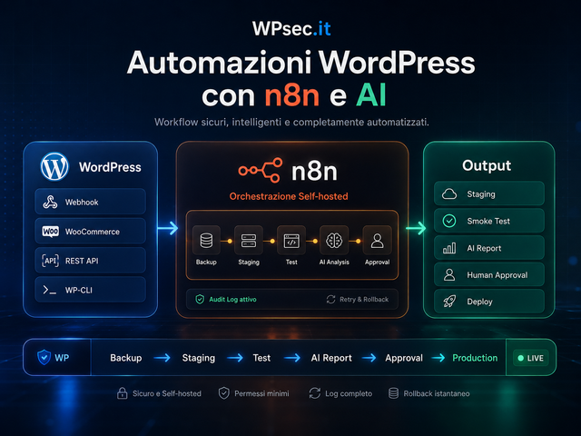 Automazioni WordPress con n8n self-hosted e AI